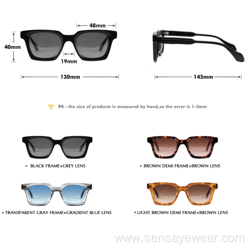 Women UV400 Bevel Acetate Polarized Shades Sunglasses